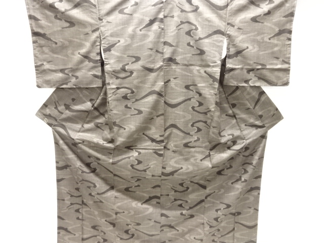 JAPANESE KIMONO / DORO OSHIMA TSUMUGI / UNUSED / WOVEN STREAM / 5MARUKI